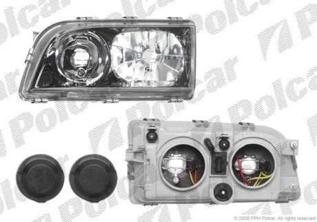 Фара основна, VOLVO S40 / V40, 01- Polcar 904110E