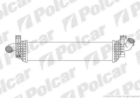 Радіатор повітря (інтеркулери), S40/V50 04- Polcar 9042J81