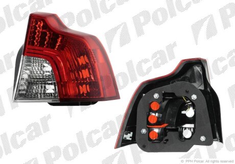 Ліхтар задній S40/V50, 04.07- Polcar 9043873U