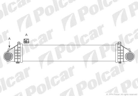 Радіатор повітря (інтеркулери), C70 II kabriolet (54 Polcar 9043J81X