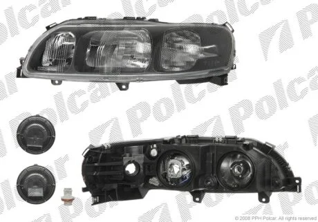 Фара основна, VOLVO S60, 01- Polcar 9060091E