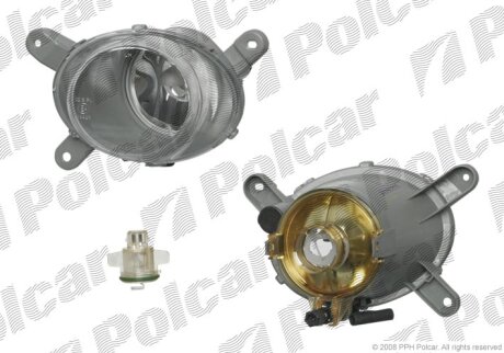 Фара передня, S60, 03.04-03.09 Polcar 9061302E