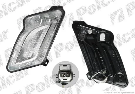 Ліхтар габаритний, S/V60, 04.10- Polcar 9062192V