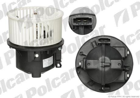 Вентилятор салона Volvo S60 Ii, S80 Ii, V60 I, V60 Ii, V70 Iii, Xc60 I, Xc70 Ii Land Rover Freelander 2, Range Rover Evoque 1.5-4.4 03.06-12.20 Polcar 9065NU1