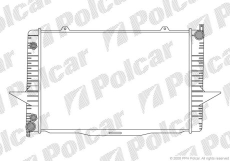 Радіатор охолодження, C70 I coupe (872), 0 Polcar 9070082
