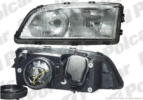 Фара основна, VOLVOS70/V70/C70,97- Polcar 9070091E