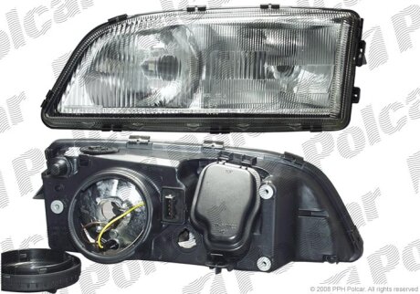Фара основна, VOLVOS70/V70/C70,97- Polcar 9070101E