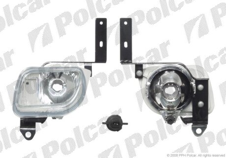 Фара передня, VOLVOS70/V70/C70,97- Polcar 907030E