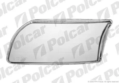 Скло фари, VOLVO S80, 98- Polcar 9080111E