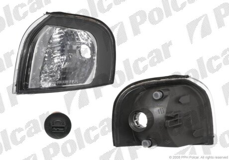 Вказівник повороту передній, VOLVO S80, 98- Polcar 908020E