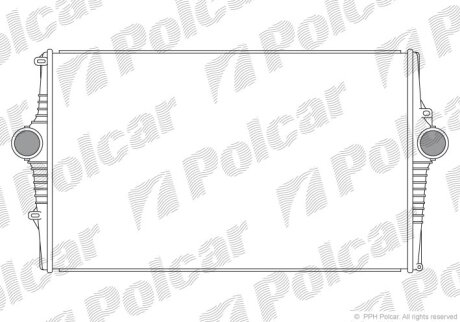 Радіатор повітря (інтеркулери), S80 Polcar 9080J81