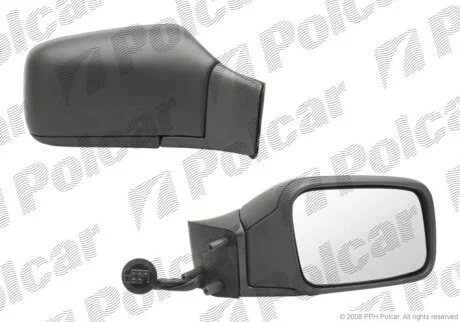 Дзеркало зовнішнє правий, V 850/S70/S90 92-96 Polcar 9085524M
