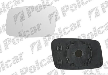 Вставка зовнішнього дзеркала лівий, V850/S70/V70/S40 96- Polcar 9085545M