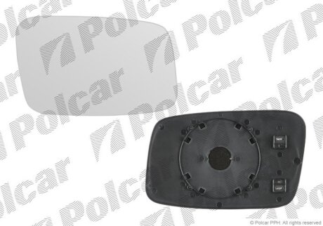 Вставка зовнішнього дзеркала правий, V 850/S70/S90 92-96 Polcar 9085556M