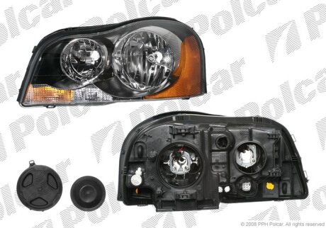 Фара основна, XC90 03- Polcar 9090091E