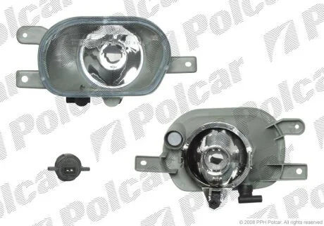 Фара передня, XC90 03- Polcar 909030E