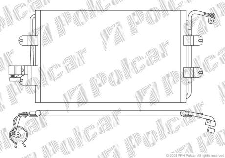 Радіатори кондиціонера Polcar 9501K8C1