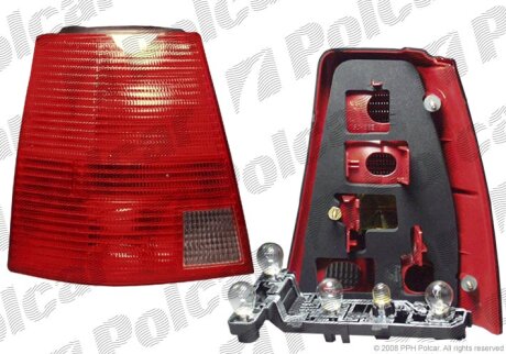 Ліхтар задній, vw BORA, 11.98- Polcar 9512872E