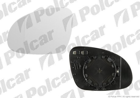 Вставка зовнішнього дзеркала лівий, VW GOLF V/PASSAT 03- Polcar 9513545M