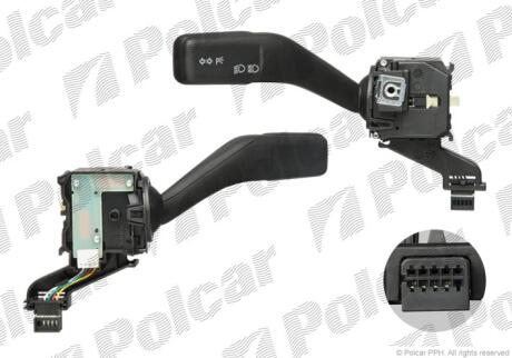 Переключ.поворотов VW Caddy 3/Golf 5/Touran/Tiguan SK Octavia A5/SuperB Polcar 9513PZS3