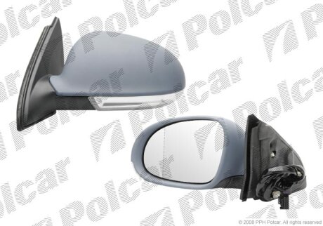 Дзеркало зовнішнє правий, JETTA/GOLF KB, 05- Polcar 9514525M