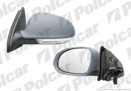 Дзеркало зовнішнє правий, JETTA/GOLF KB, 05- Polcar 9514525M