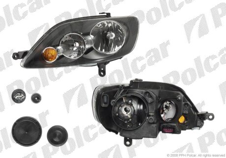 Фара основна, GOLF V PLUS, 05- Polcar 9515090E