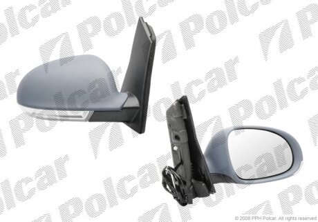 Дзеркало зовнішнє правий, GOLF V PLUS, 05- Polcar 9515524M