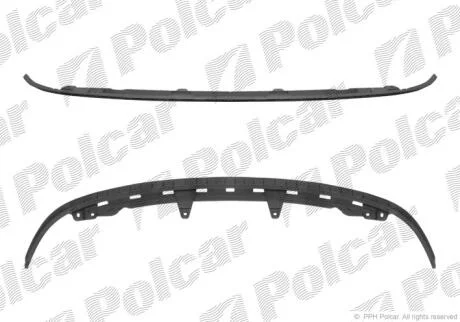 Кріплення спойлера переднього бампера Polcar 9518255