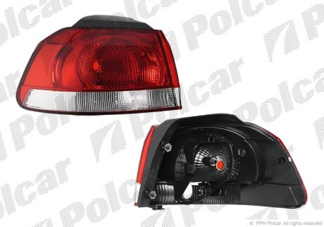 Ліхтар задній, GOLF VI, 10.08- Polcar 9518886E