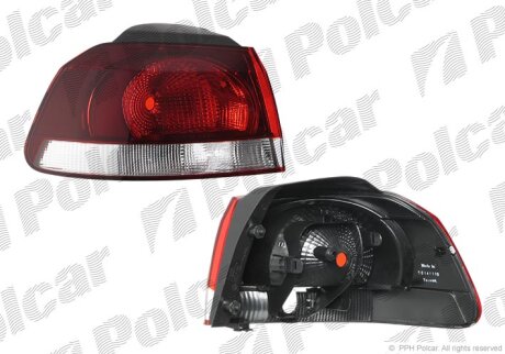 Ліхтар задній, GOLF VI, 10.08- Polcar 9518887E