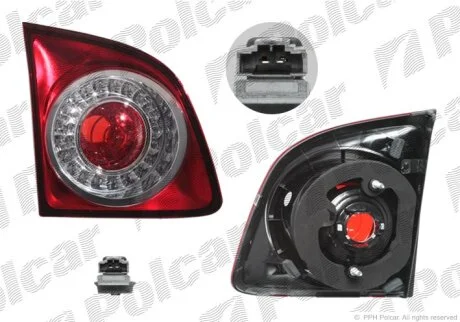 Ліхтар задній, GOLF VI PLUS, 01.09- Polcar 9519881V