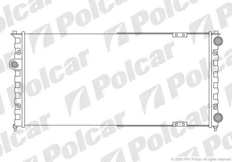 Радіатор охолодження, IBIZA II (6K1), 03.9 Polcar 9524086