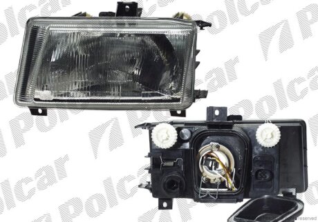 Фара основна, vw CADDY II, 95- Polcar 9524094E