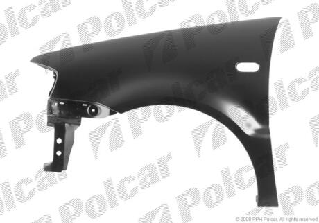 Крило переднє лівий vw POLO HB, 10.99- Polcar 9525011