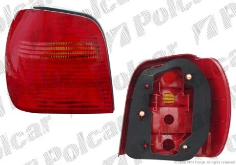 Ліхтар задній, vw POLO HB, 10.99- Polcar 952588E