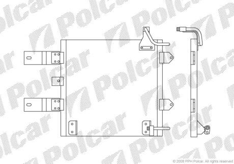 Радіатори кондиціонера Polcar 9525K8C2
