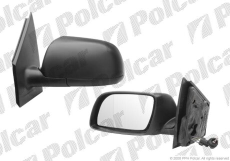 Дзеркало зовнішнє лівий, VW POLO 02- Polcar 9526512M