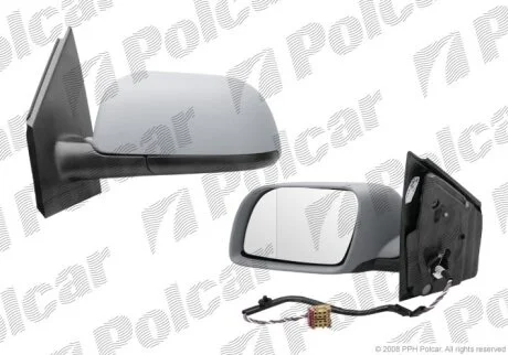 Дзеркало зовнішнє лівий, vw POLO HB, 09.01- Polcar 9526515M