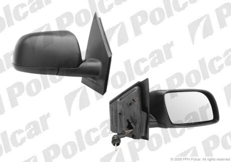Дзеркало зовнішнє правий, VW POLO 02- Polcar 9526521M