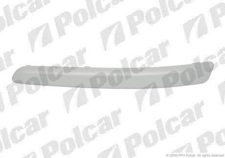 Молдинг бампера правий POLO HB, 04.05-08.09 Polcar 95270718J