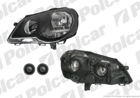 Фара основна, POLO HB, 04.05-08.09 Polcar 9527101E