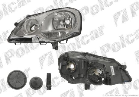 Фара основна, POLO HB, 04.05-08.09 Polcar 952710V
