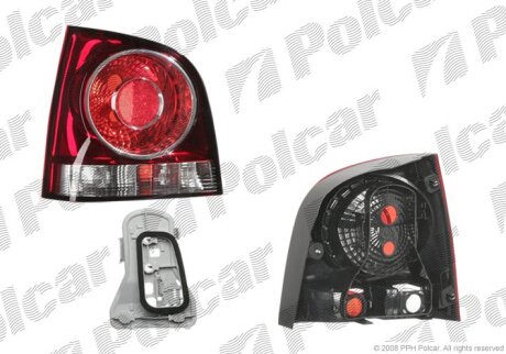 Ліхтар задній, POLO HB, 04.05-08.09 Polcar 952788S