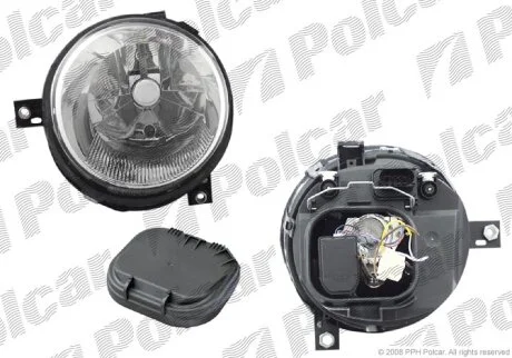 Фара основна, vw LUPO, 05.98- Polcar 9528100E