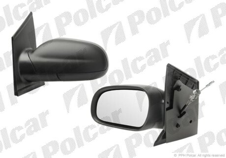 Дзеркало зовнішнє правий, FOX 05- Polcar 9530521M