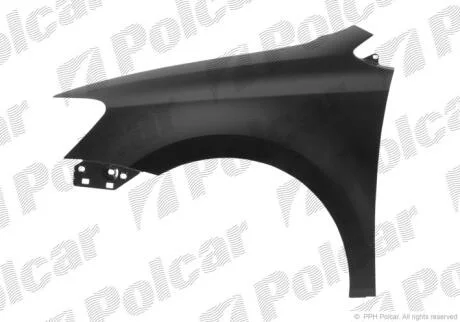 Крило переднє праве Volkswagen Polo (6R), 2009- Polcar 953302