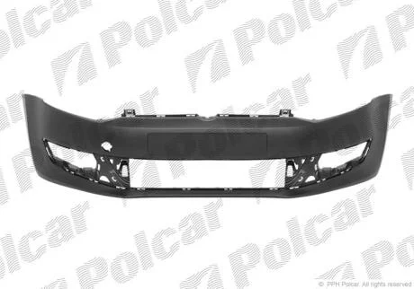 Бампер передній Volkswagen Polo (6R), 2009- Polcar 953307