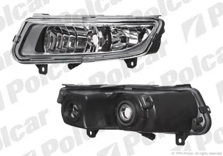 Передня протитуманна фара з денним світлом, POLO (6R), 08.09- Polcar 953329E