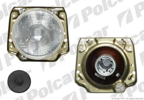 Фара основна, vw GOLF II, 83- Polcar 9534090E